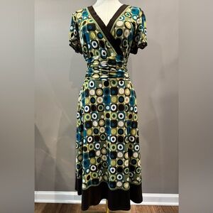 Dress Barn Stylish Geometric Print Dress